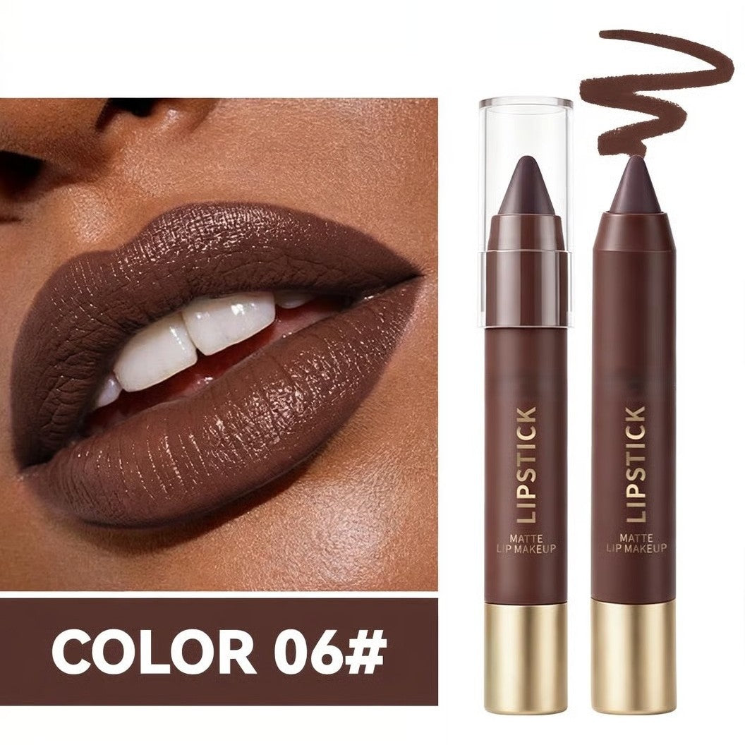 6pcs/set Long-lasting Matte Brown Lipstick 💄