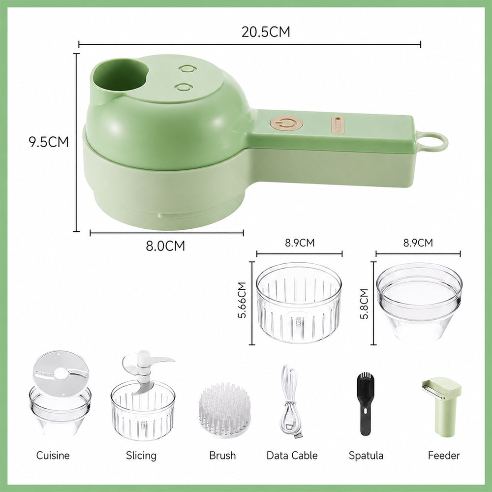 4-in-1 Electric Handheld Food Processor & Chopper 🥗✨