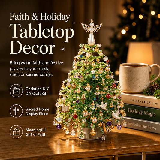DIY Beaded Christmas Tree Kit – Create Your Own Sparkling Holiday Decor