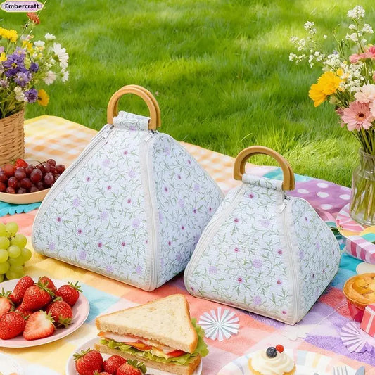 2-in-1 Cooler Bag + Removable Waterproof Picnic Mat