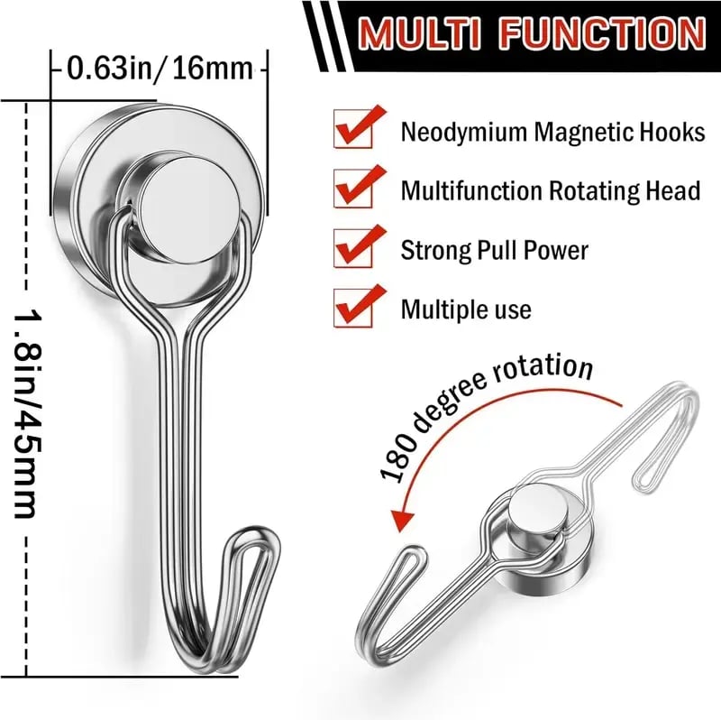 Heavy Duty Rotating Utility Hooks