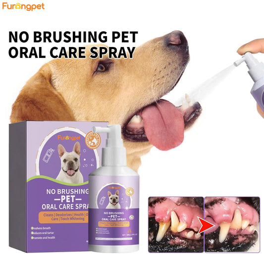 Furongpet™ Pet Dental Care Spray – Dental Care & Fresh Breath
