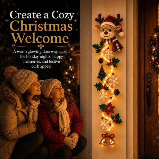 🎄 Lighted Christmas Door Hanger