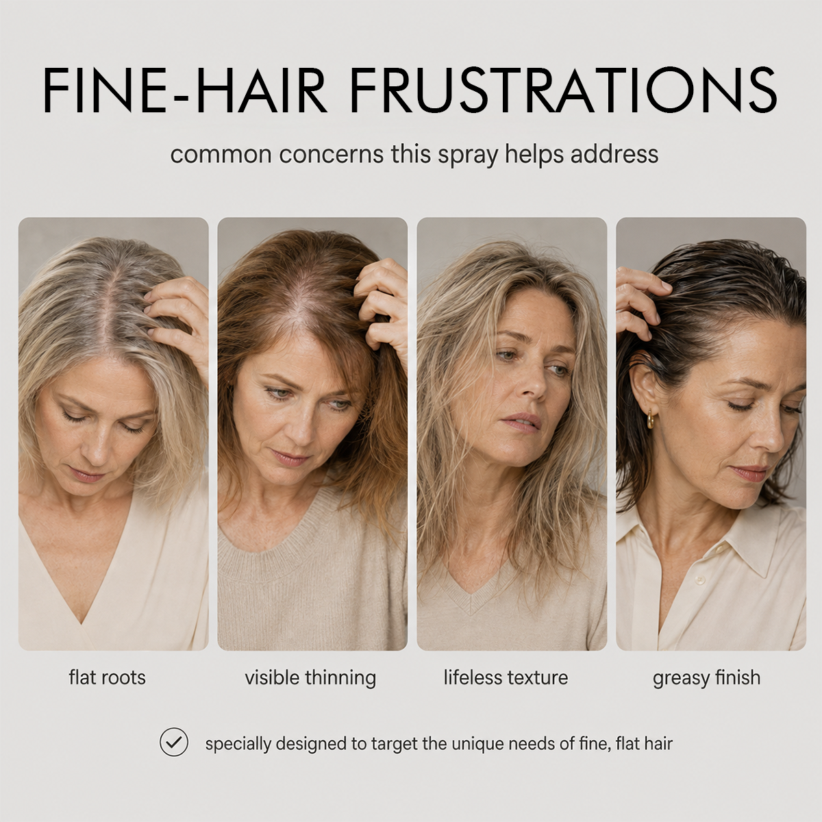 ✨ Fluffy Hair Shaping Spray Lightweight Volume & Natural Long-Lasting Hold