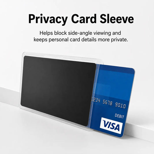 🛡️ Anti-Spy Privacy Card Sleeve – Transparent Protective Card Holder