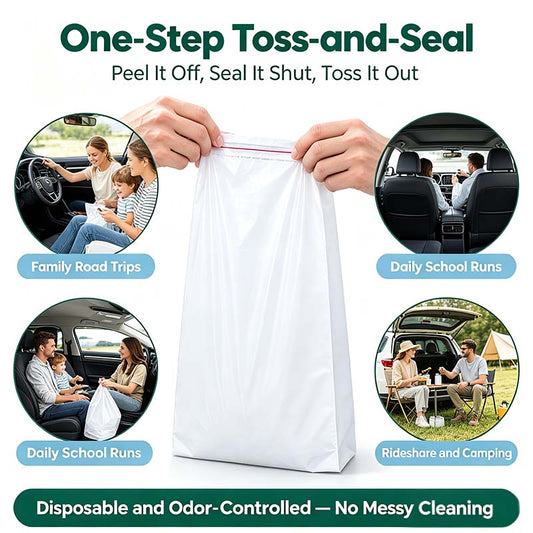 π 20-Pack Car Trash Bags β Self-Adhesive Disposable Waste Bags ποΈ