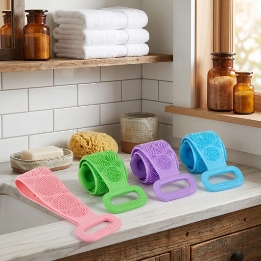 π 2-in-1 Double-Sided Silicone Back Scrubber
