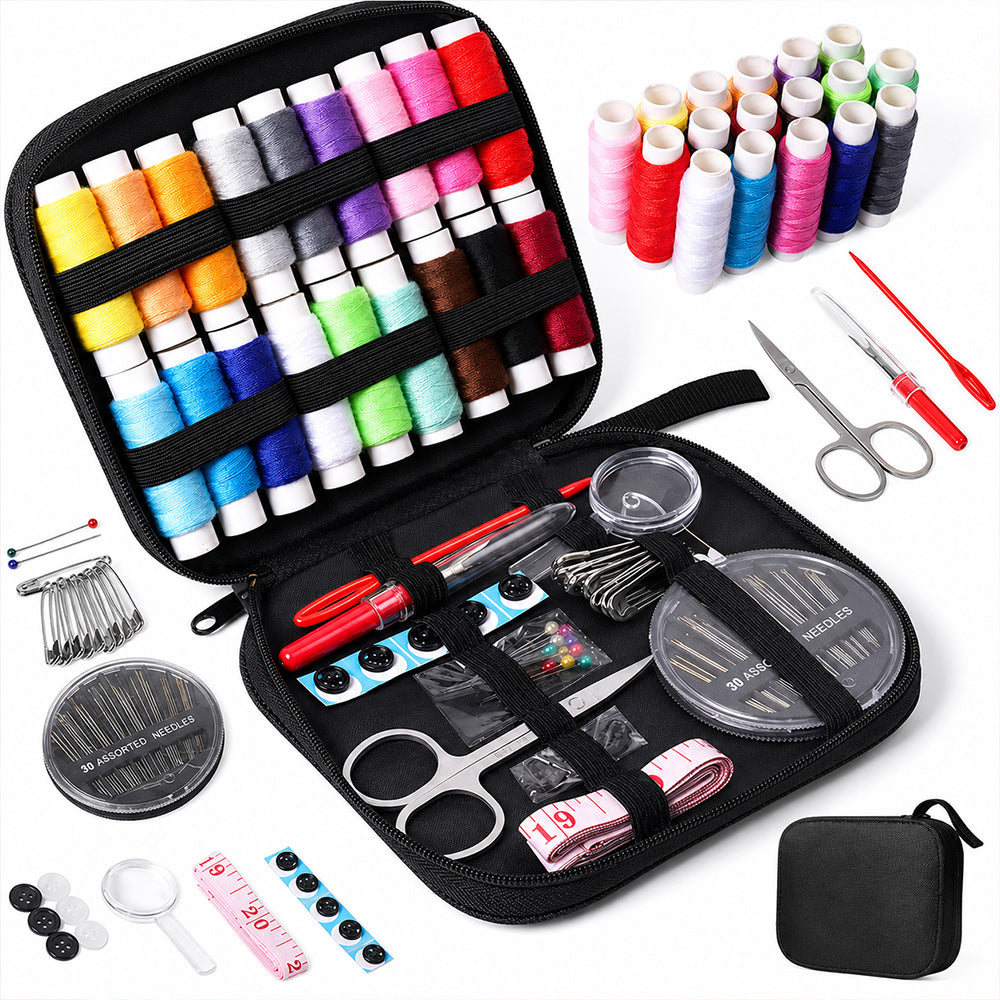 🧵 All-in-One Embroidery Stitch Book & 87-Piece Sewing Kit ✨