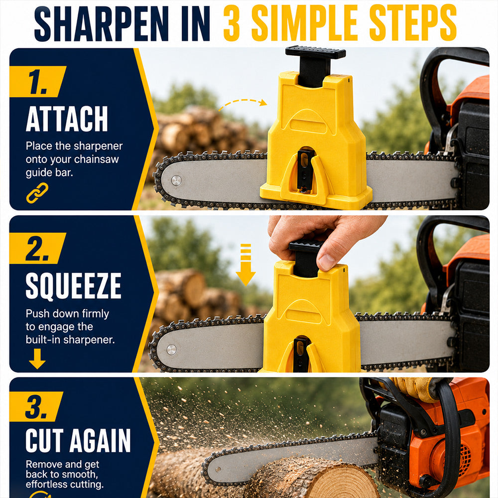 Portable Chainsaw Sharpener – Fast, Power-Free Sharpening