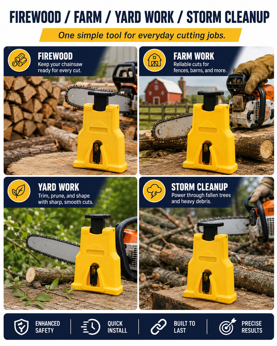 Portable Chainsaw Sharpener – Fast, Power-Free Sharpening