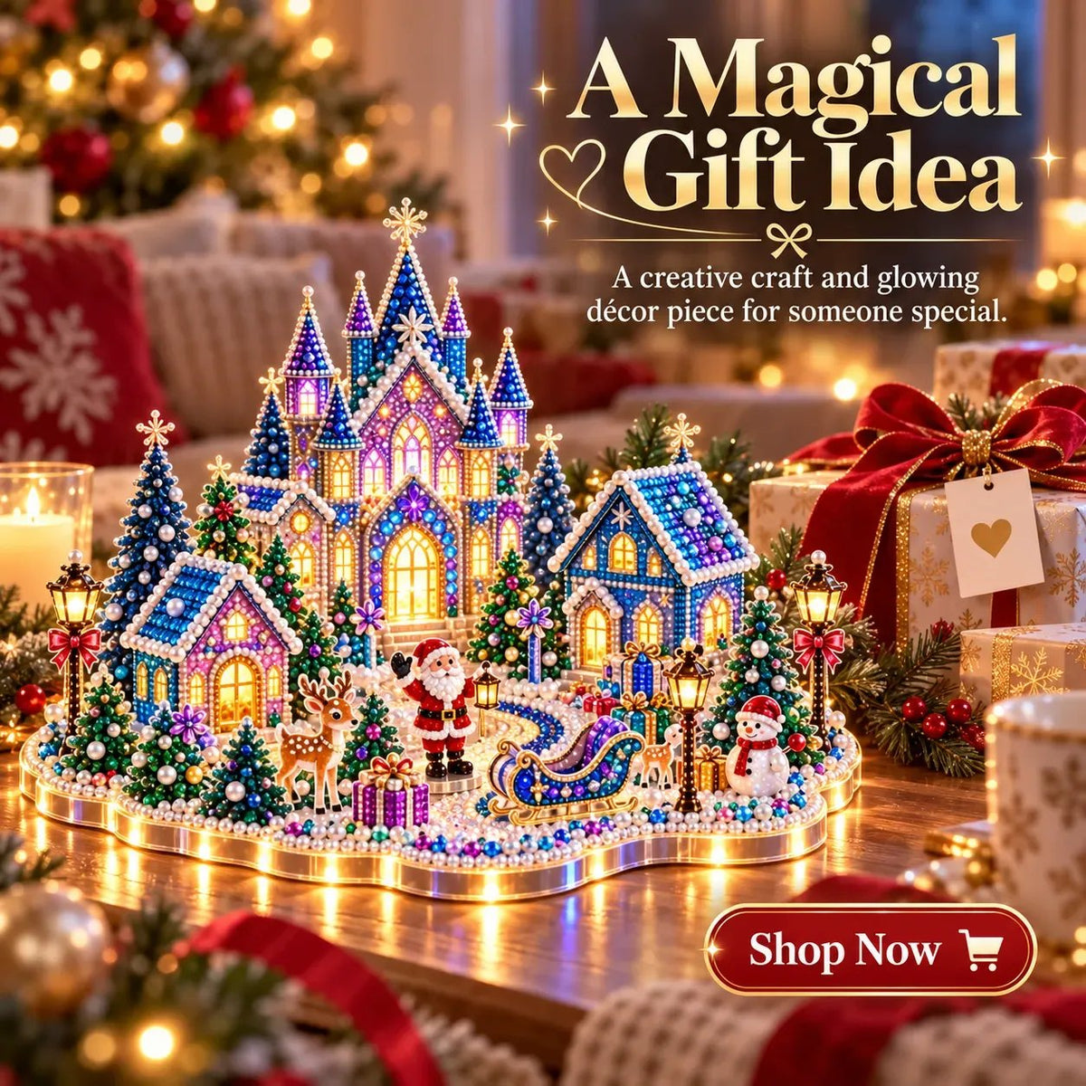 💎✨DIY Crystal Art Kit with LED Lighting – Sparkling Miniature Scenes to Create Yourself