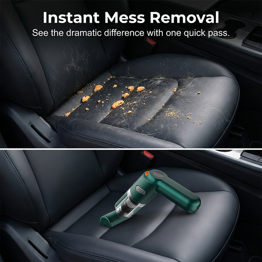 Cordless car vacuum – 10000Pa suction, lightweight, long battery life!
