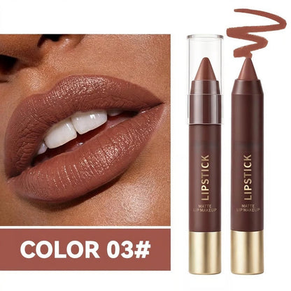 6pcs/set Long-lasting Matte Brown Lipstick 💄