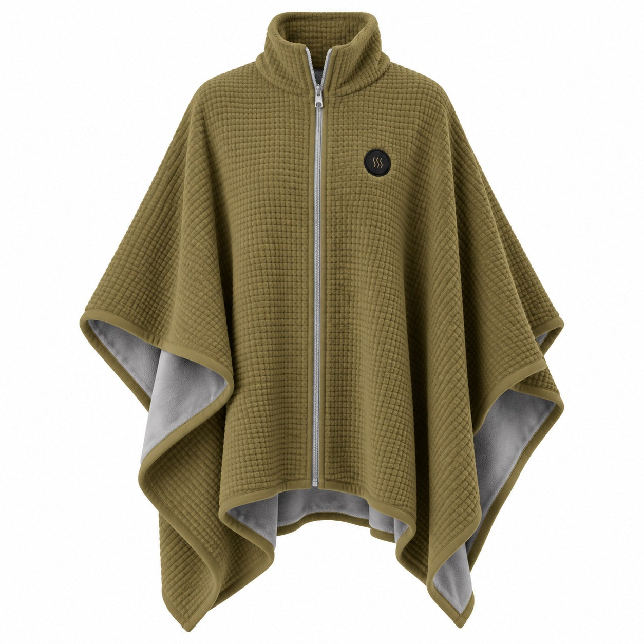 Green wearable heated blanket shawl