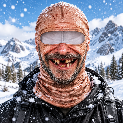 🎭 3D Print Grandpa Balaclava Mask, Funny Realistic Old Man Face Cover