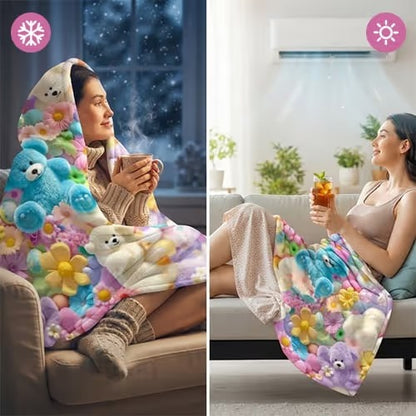 ☁️ Cloud-Soft 3D Plush Throw