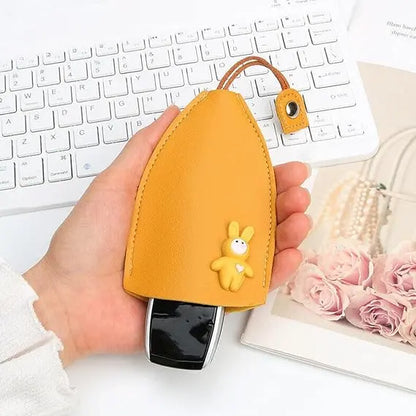 Cute Cartoon Pull-Out Key Case with Quick-Access Loop
