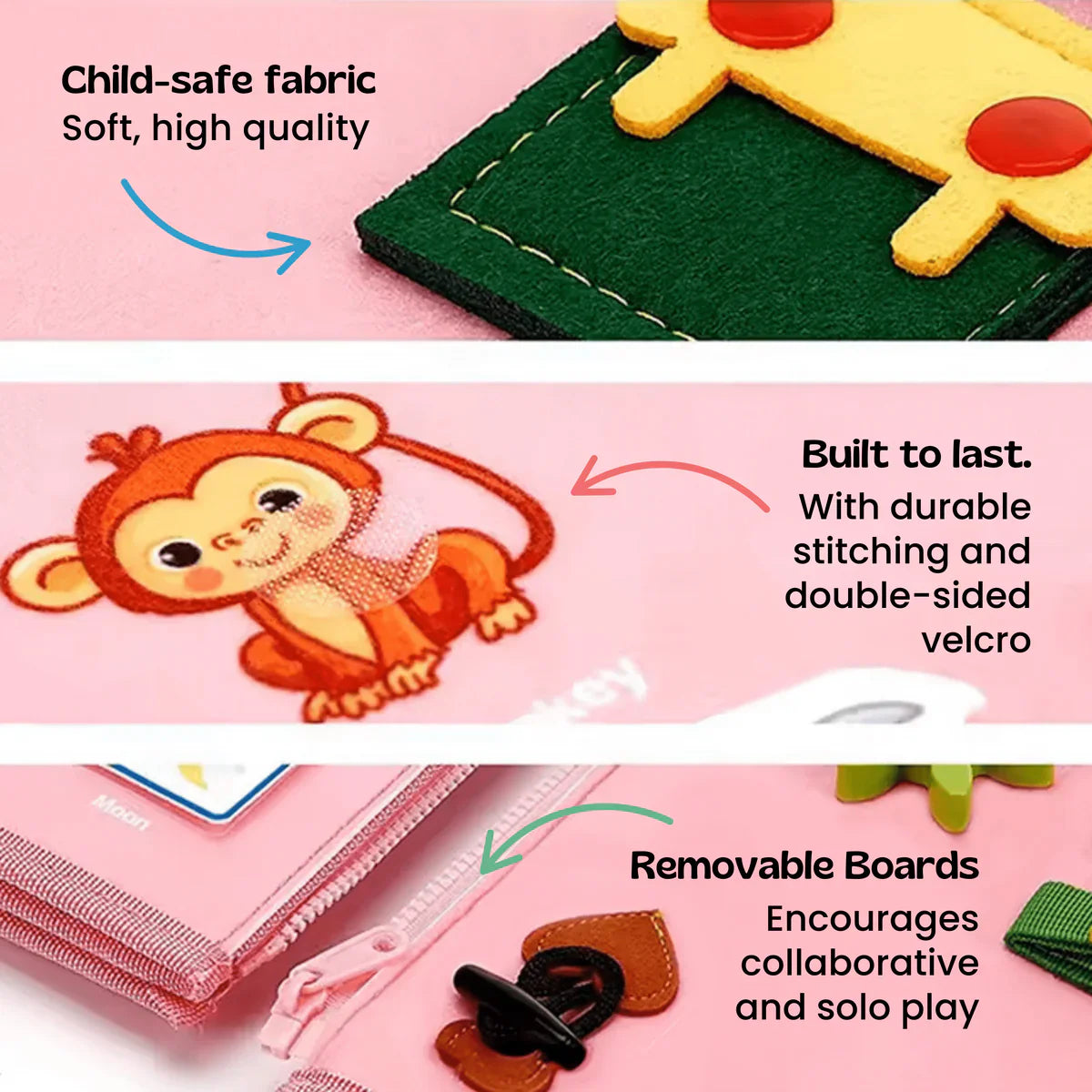 Montessori Tactile Activity Panel