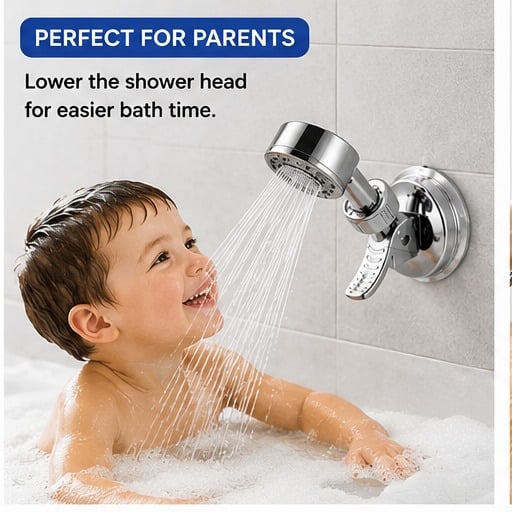 No-Drill Suction Shower Head Brackets
