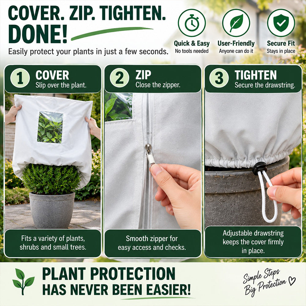❄️ Frost Protection Plant Cover – Reusable & Breathable