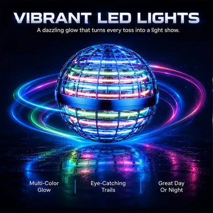 🔥LED Flying Orb – Toss, Hover, Return