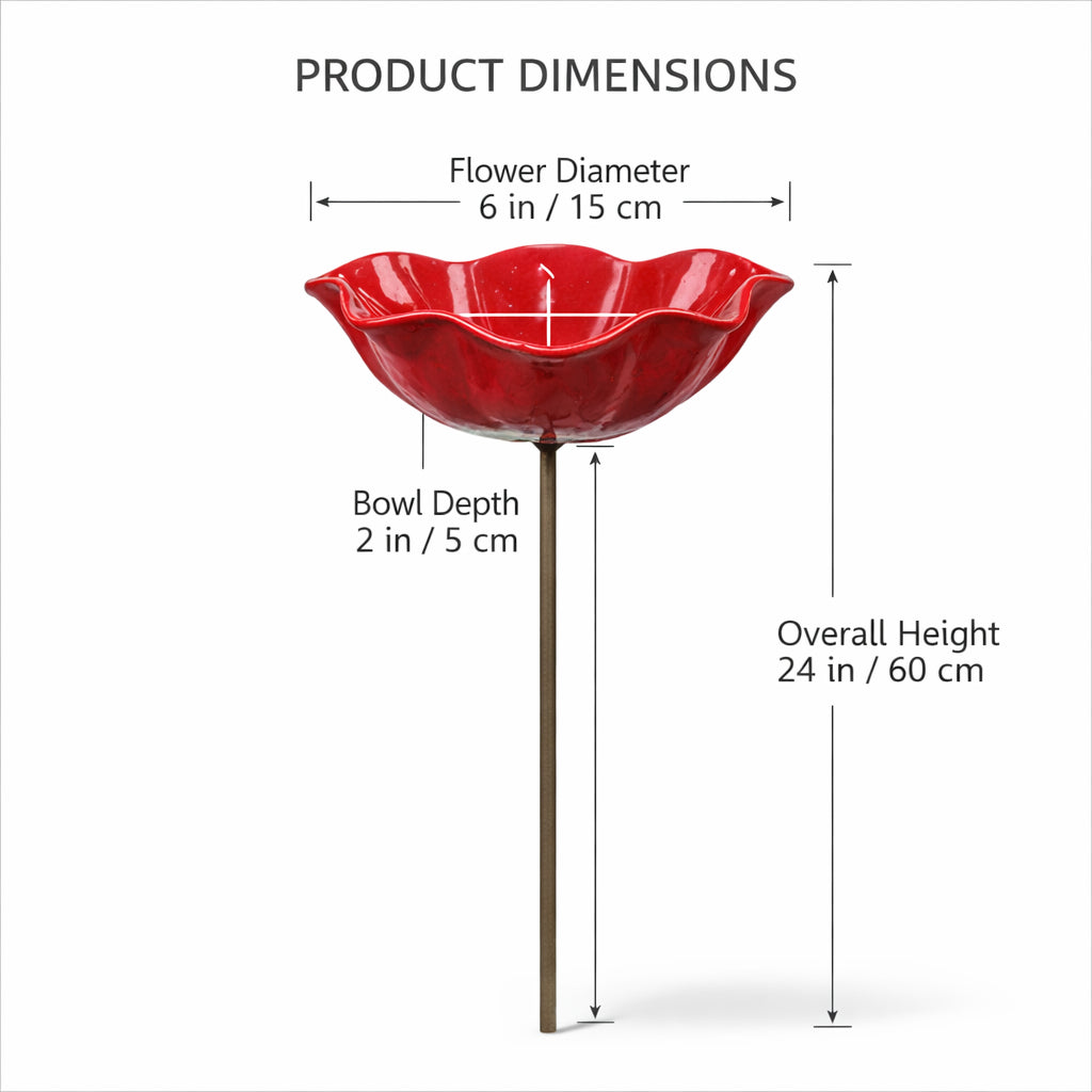 🌸 Handmade Metal Flower Garden Stake