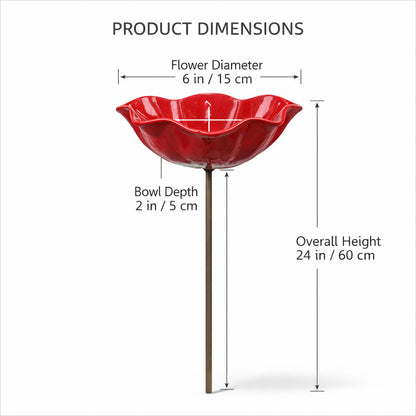 🌸 Handmade Metal Flower Garden Stake