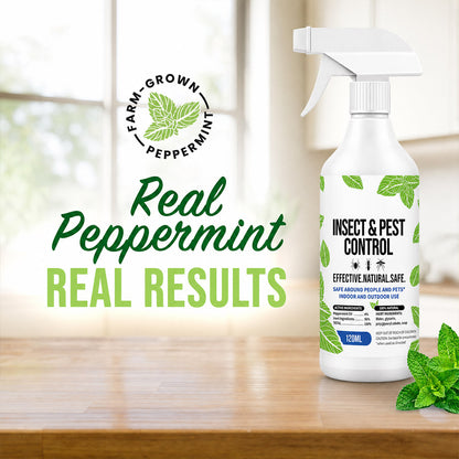 Natural Peppermint Oil Bug Spray, Indoor & Outdoor Use