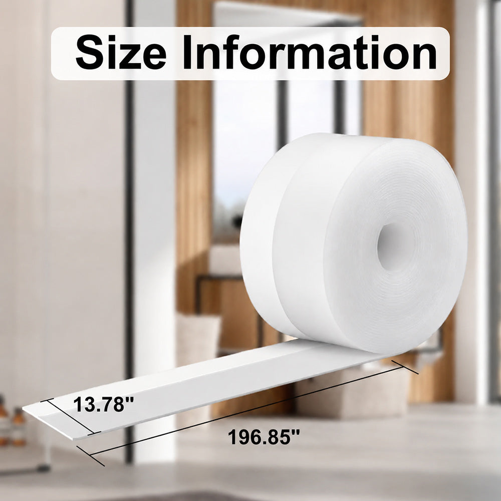 🚪 Door Weather Stripping | 🏠 Self-Adhesive Draft Stopper – 13.78" × 196.85"