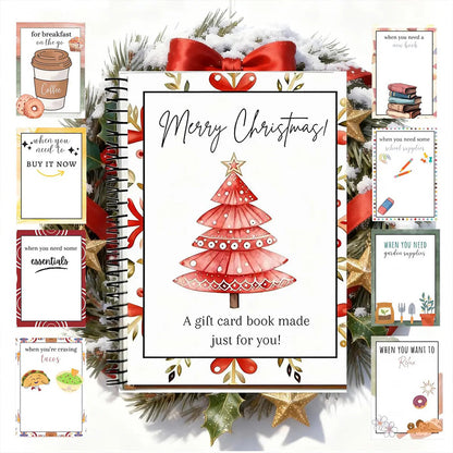 🎁 DIY Christmas Gift Card Book – Personalized Spiral Bound Card Holder for Family & Friends ✨