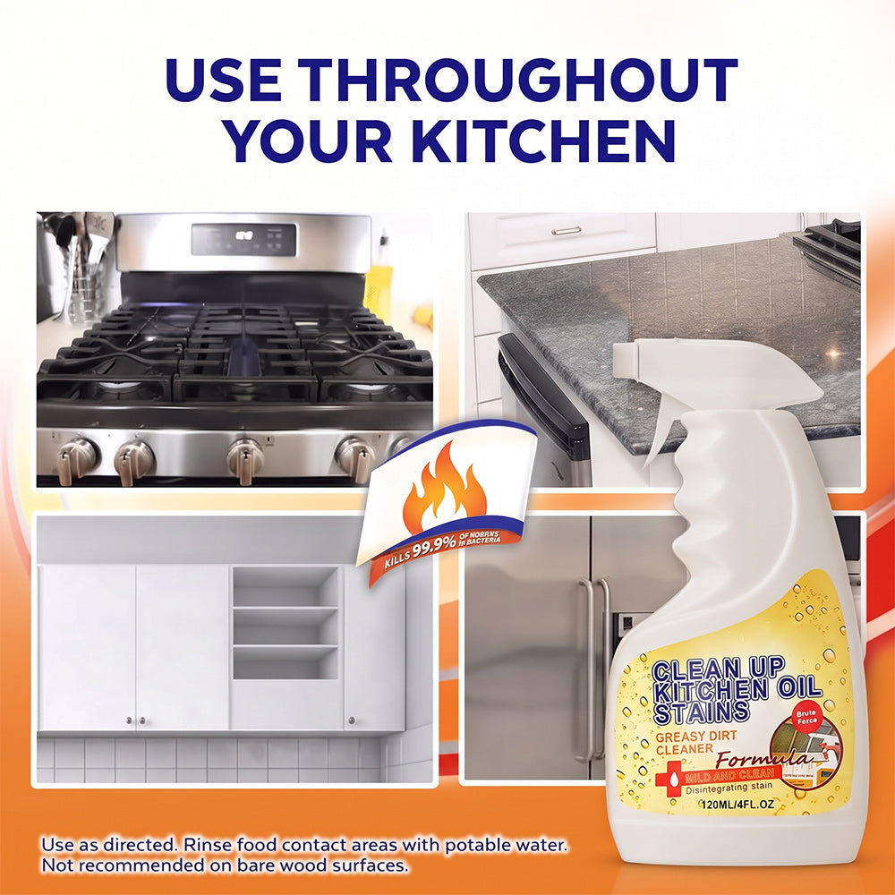🔥 Heavy Duty Kitchen Degreaser Spray – Powerful Grease & Oil Remover