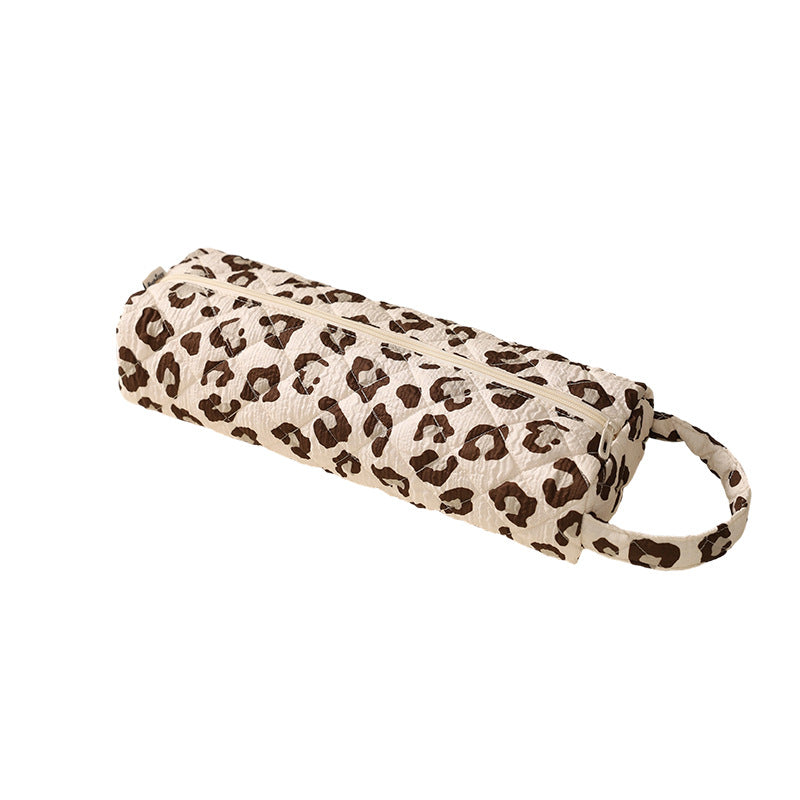 Quilted Multi-Purpose Bag, Portable Zipper Makeup Pouch with Handle 🧺