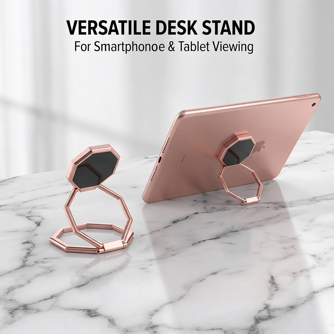 📱 360° Rotating Phone Ring Holder – Metal Finger Grip & Foldable Kickstand