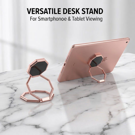 📱 360° Rotating Phone Ring Holder – Metal Finger Grip & Foldable Kickstand