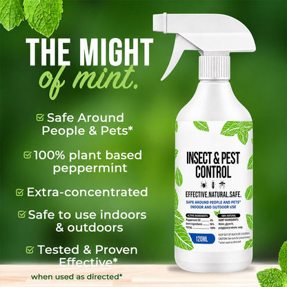 Natural Peppermint Oil Bug Spray, Indoor & Outdoor Use
