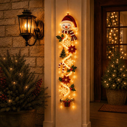🎄 Lighted Christmas Door Hanger