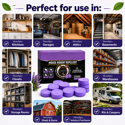 🐭 All-Natural Peppermint & Cinnamon Pest & Rodent Repellent Pucks 🕷️🐍