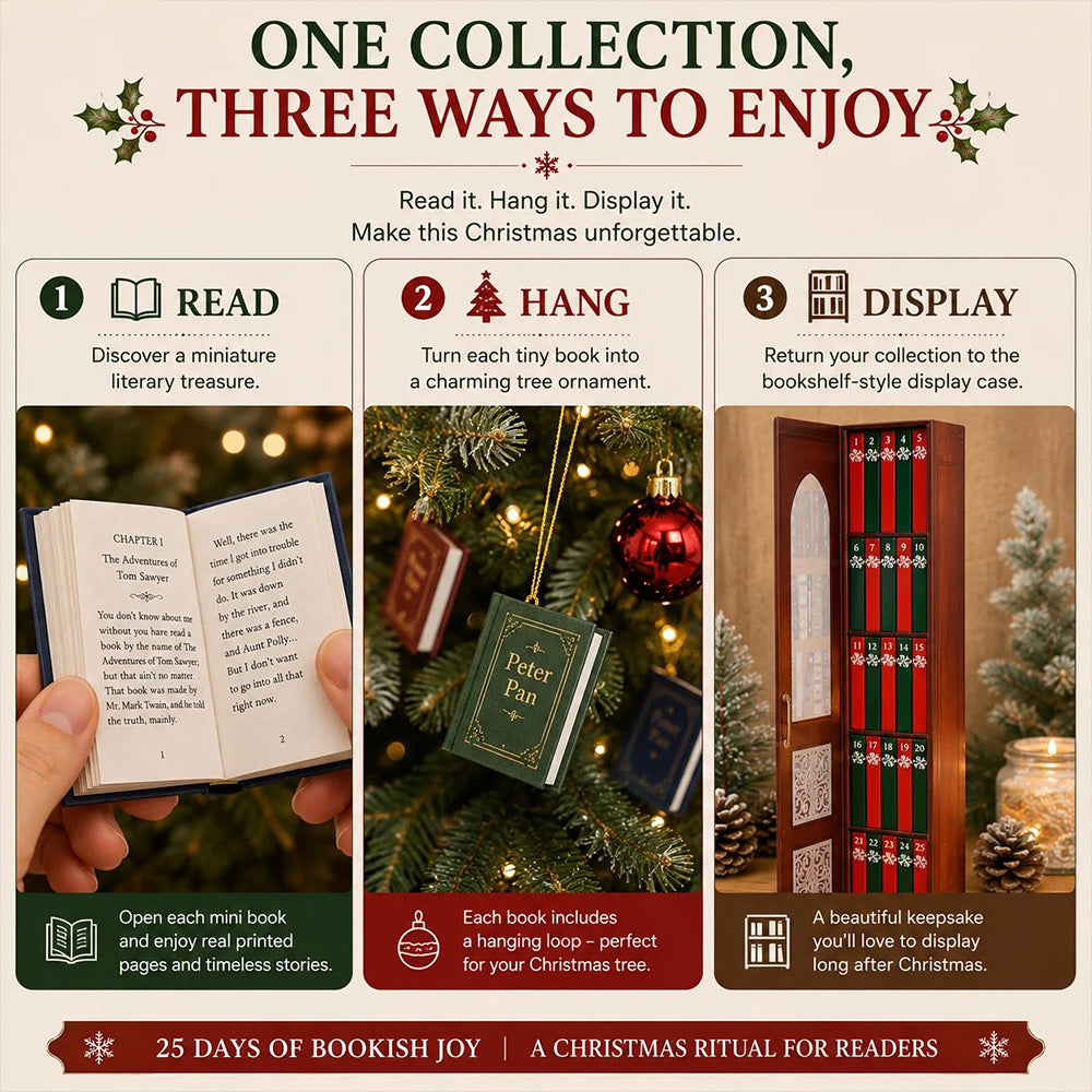 🎄 25-Day Mini Book Christmas Advent Calendar