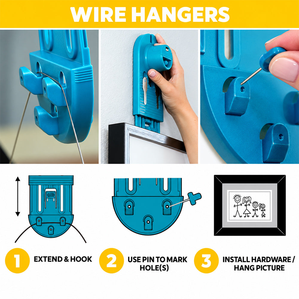 🖼️ Picture Hanging Tool – Level & Precise Wall Positioning Kit