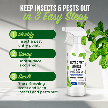 Natural Peppermint Oil Bug Spray, Indoor & Outdoor Use