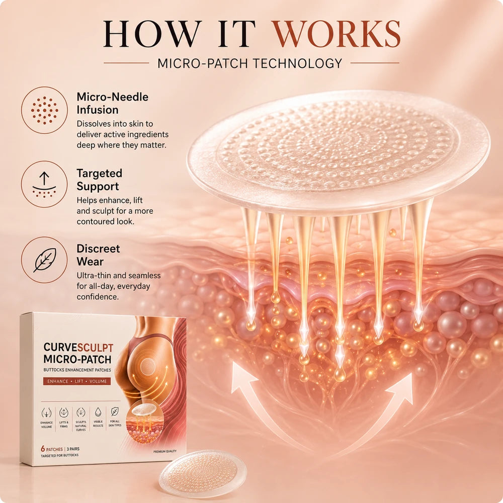 🍑 Gentle Buttock Care Patches – Soft & Smooth Skin Hydration ✨