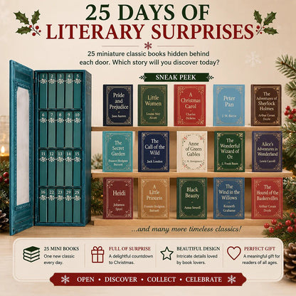 🎄 25-Day Mini Book Christmas Advent Calendar