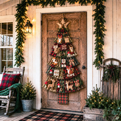 🎄DIY Oversized Patchwork Christmas Tree Door Hanging Kit