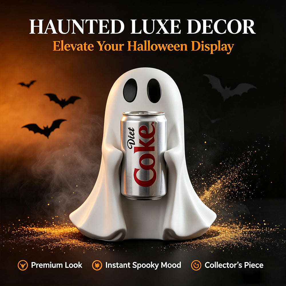 Halloween Ghost Home Decor – Cute Spooky Ghost Figurine for Tabletop, Shelf & Fireplace