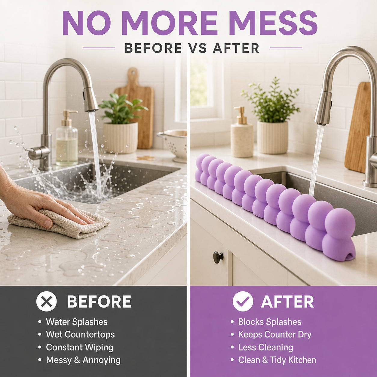 Dopamine Silicone Sink Splash Guard