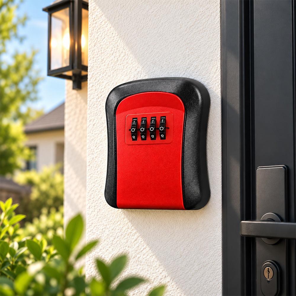 🔐 4-Digit Aluminum Alloy Key Lock Box