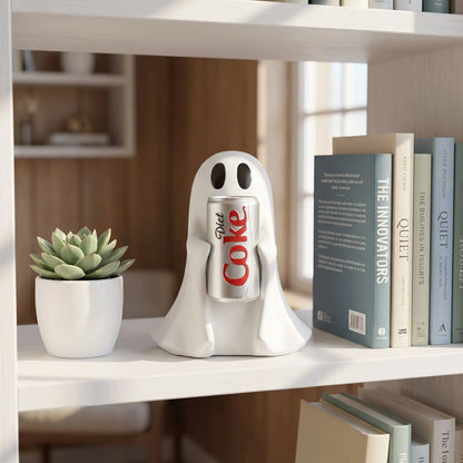 Halloween Ghost Home Decor – Cute Spooky Ghost Figurine for Tabletop, Shelf & Fireplace