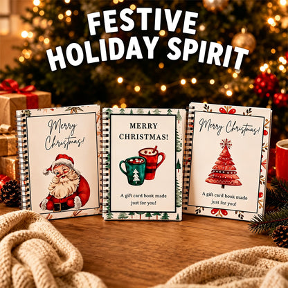 🎁 DIY Christmas Gift Card Book – Personalized Spiral Bound Card Holder for Family & Friends ✨
