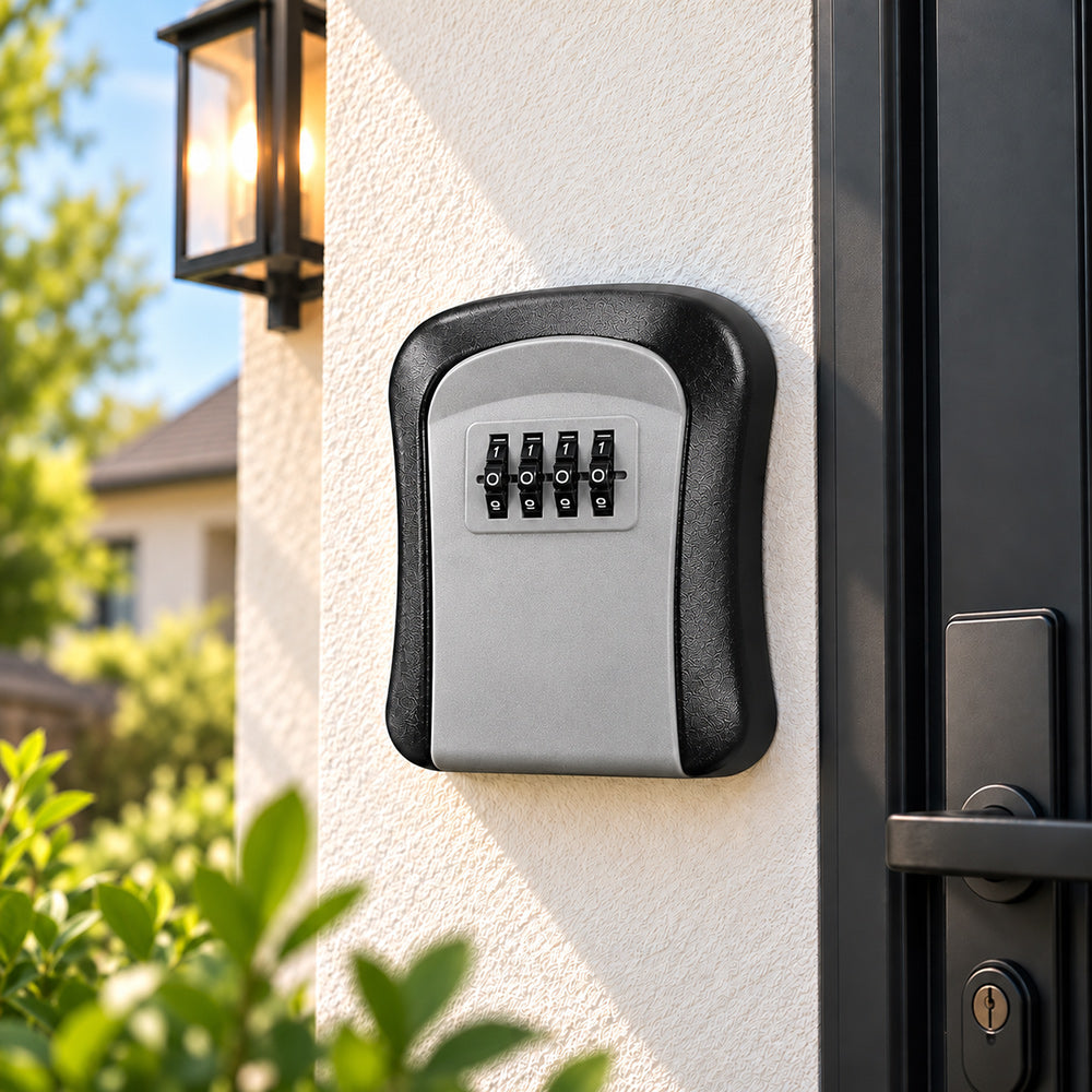 🔐 4-Digit Aluminum Alloy Key Lock Box