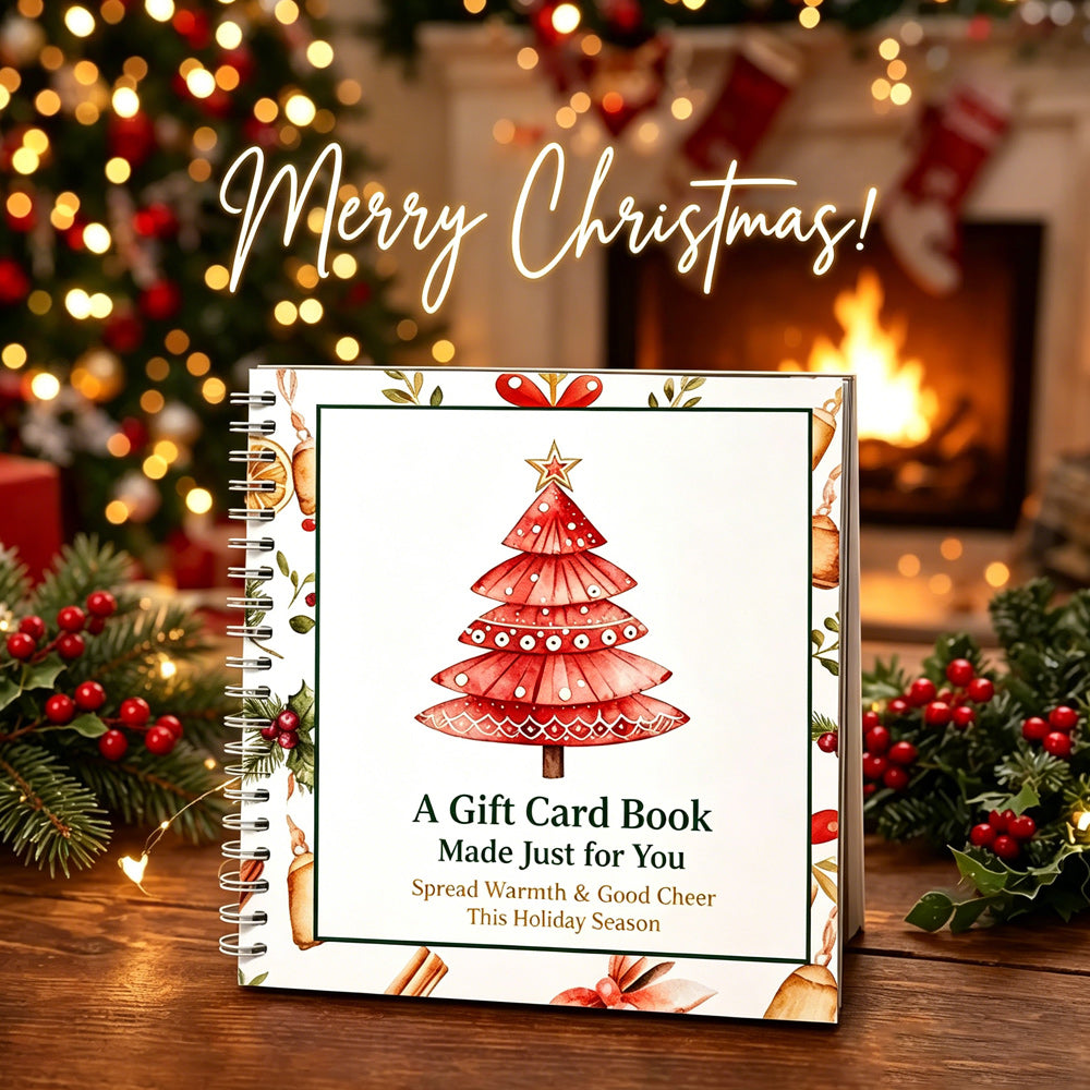 🎁 DIY Christmas Gift Card Book – Personalized Spiral Bound Card Holder for Family & Friends ✨